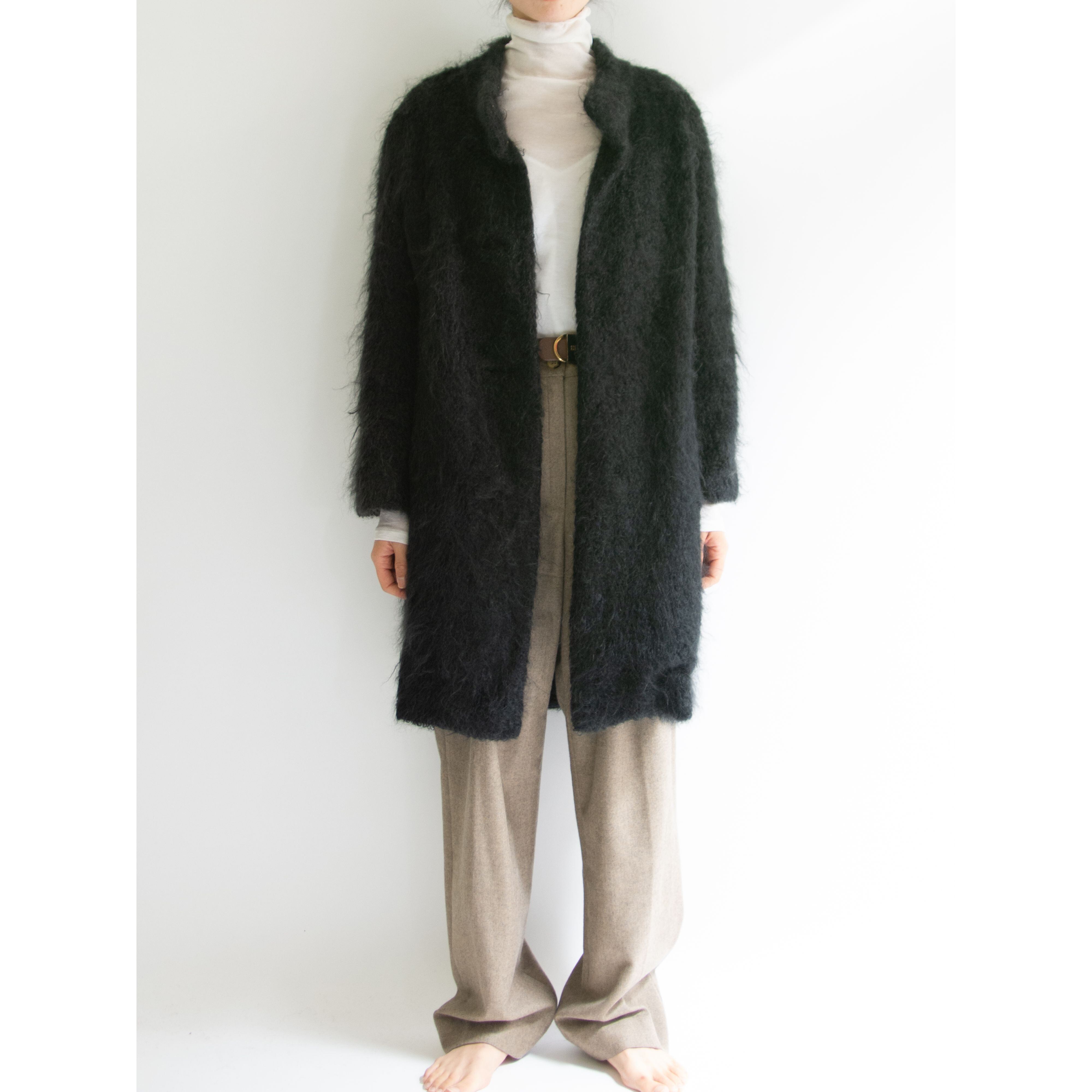 【Moskoff PARIS】Mohair Coat（スタンドカラー モヘヤコート）