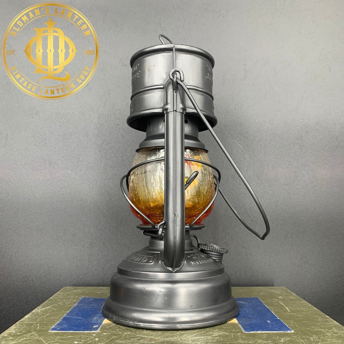 【未使用品 耐油 防錆】FEUERHAND 276 StK crackglass 未使用】FEUERHAND 276 StK ヴィンテージ CrackGlass | Oldman's lantern