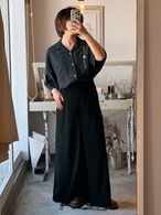 1990’s NAT NAST 100% Silk Open Collar Shirt／XL