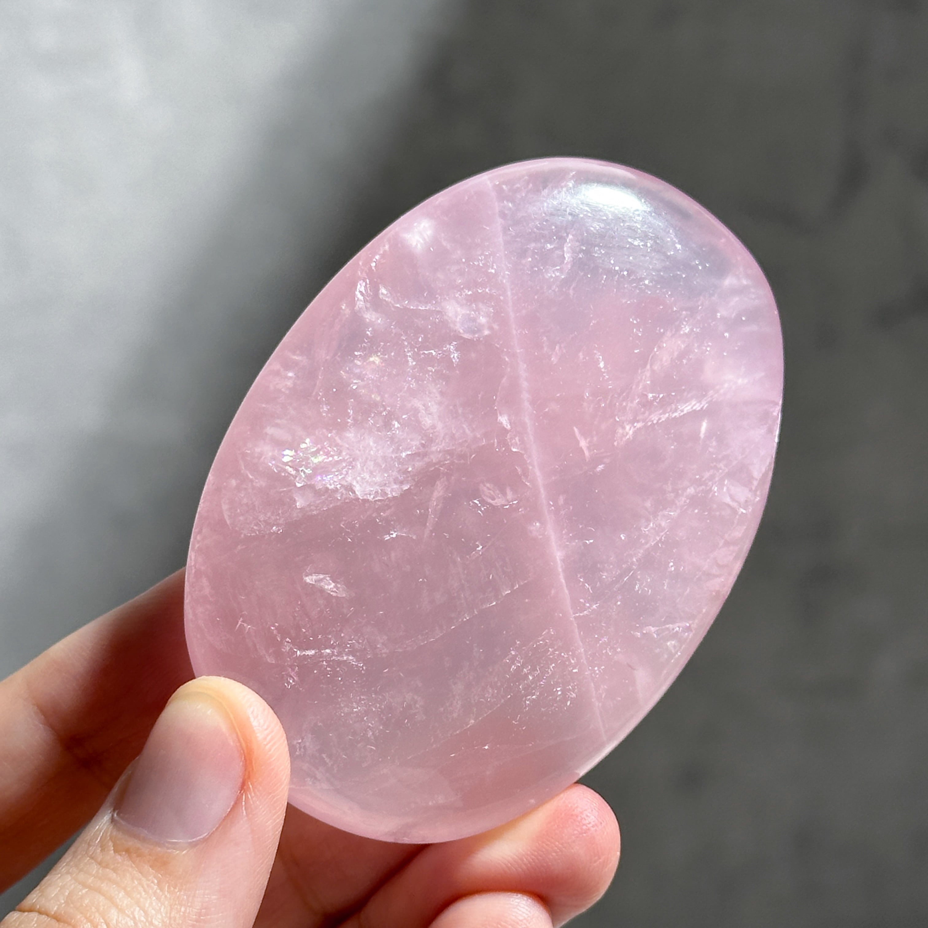 ローズクォーツ パームストーン15◇ Rose Quartz ◇ 天然石・鉱物