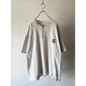 -Calvin Klein- 鹿の子henry neck T-shirt