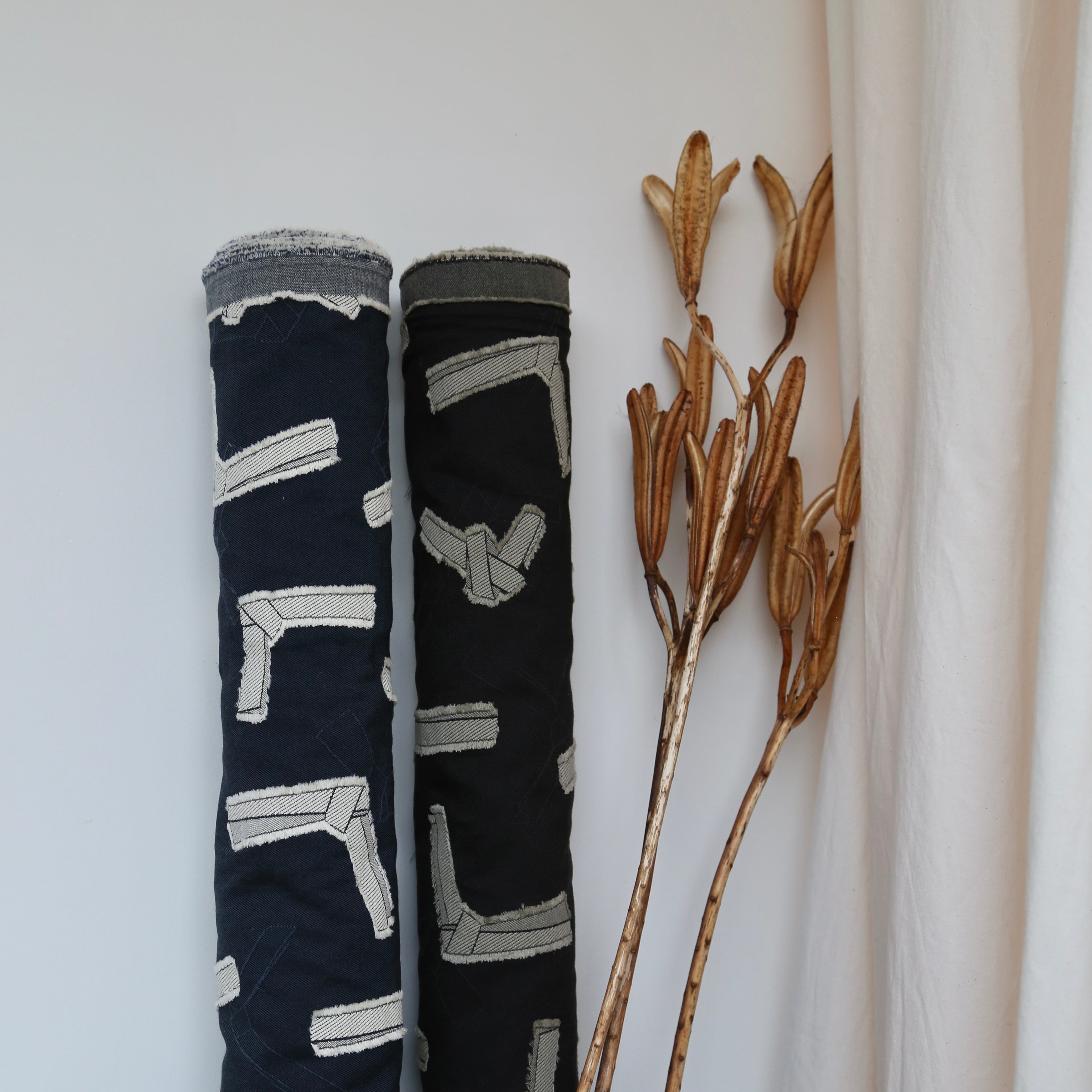 Original Textile 'Knots' Midnight Blue | IBAMOTO HONTEN