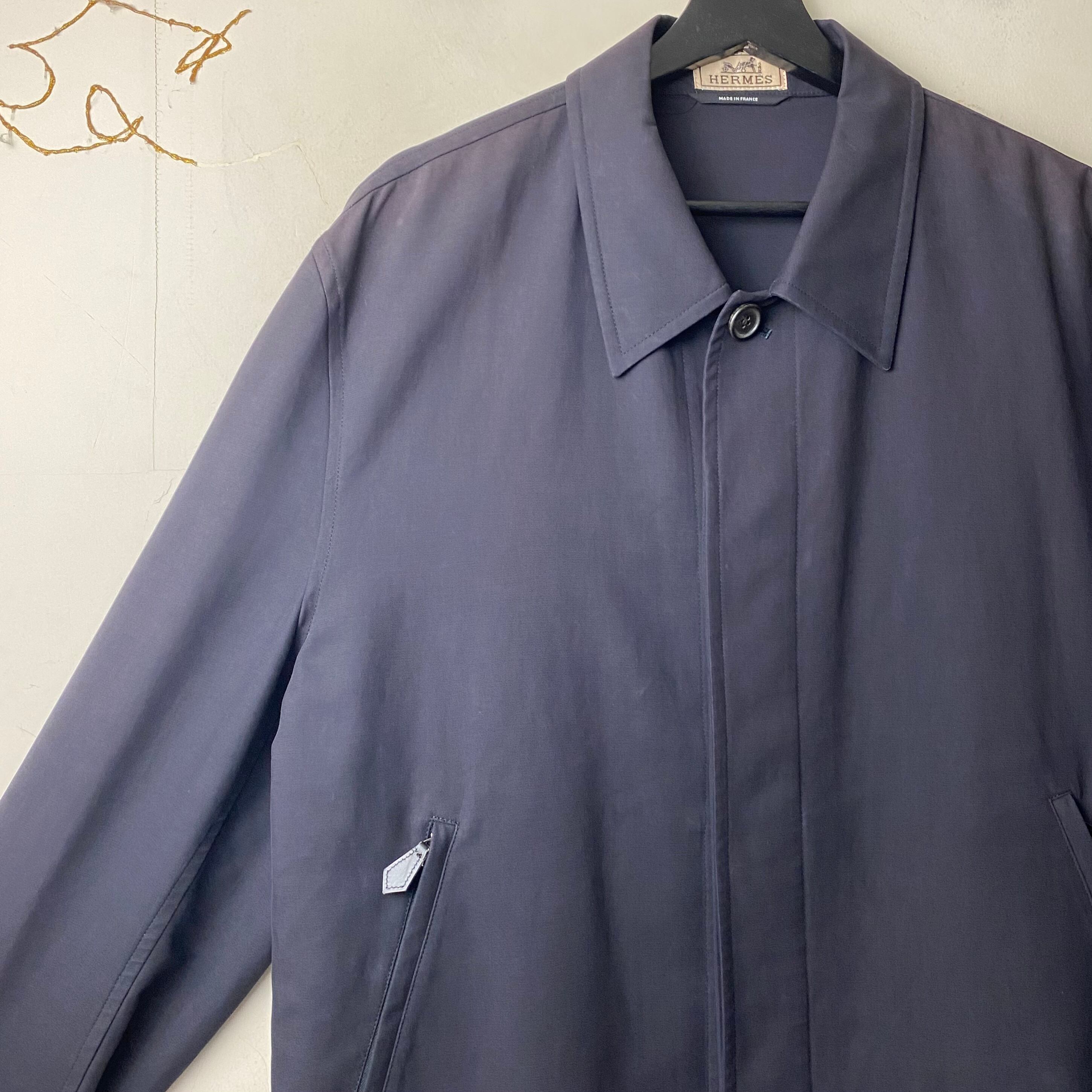 HERMES leather switching short jacket | NOIR ONLINE