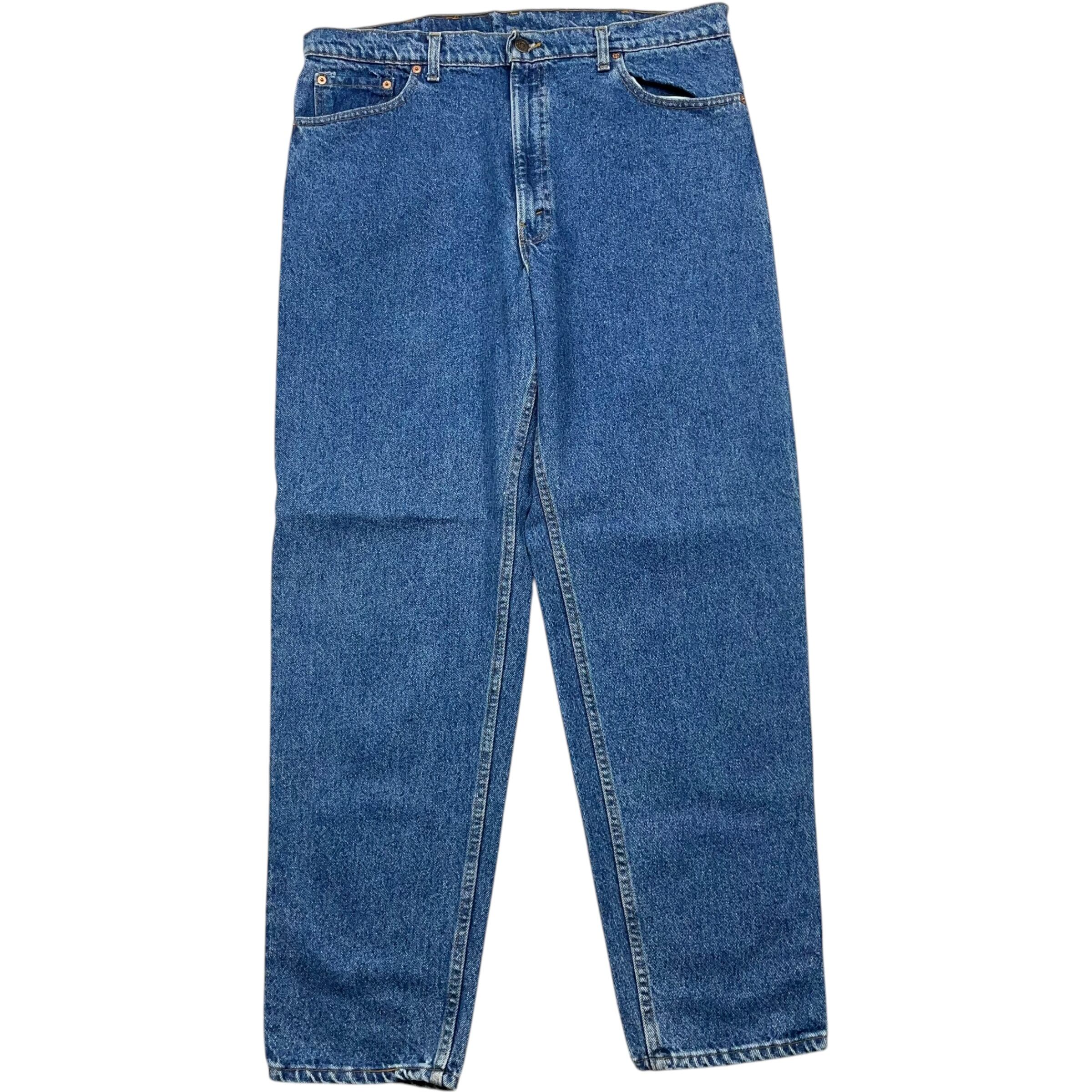 《実寸 W37L31》 Levi's リーバイス 550 デニムパンツ 濃紺 USA製 90年代 vintage no.5443s