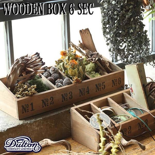 WOODEN BOX 6 SEC ウッデンボックス 6 sec 仕切り棚 アンティーク加工 木製 収納 DULTON ダルトン
