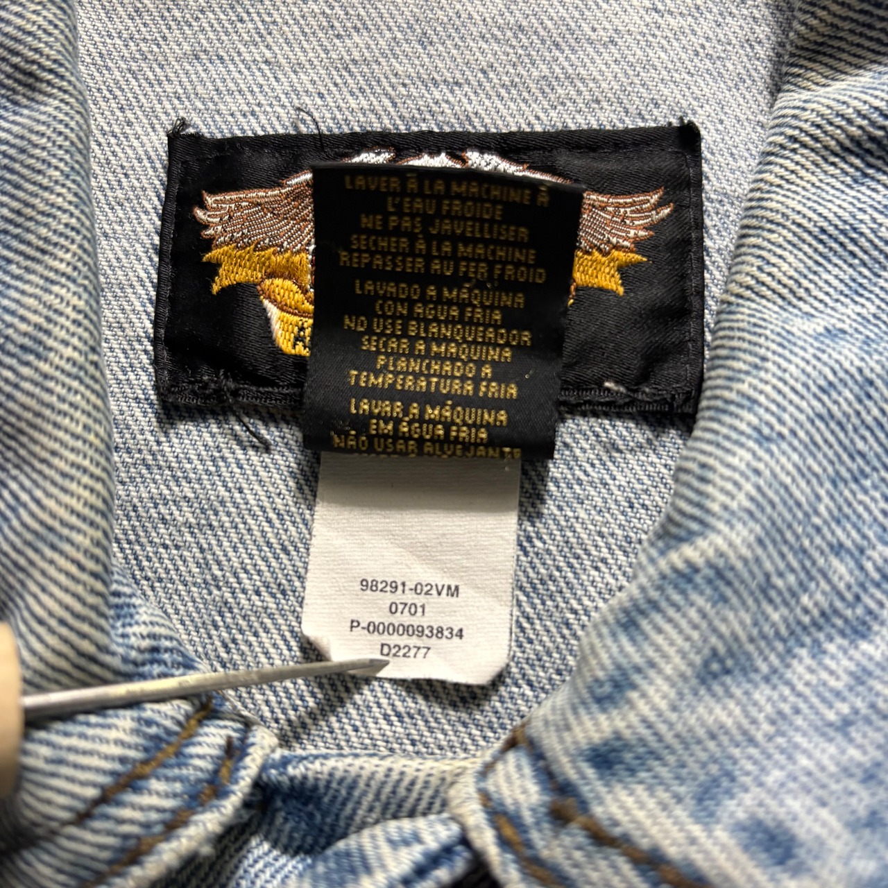 early 00’s HARLEY-DAVIDSON customized denim vest