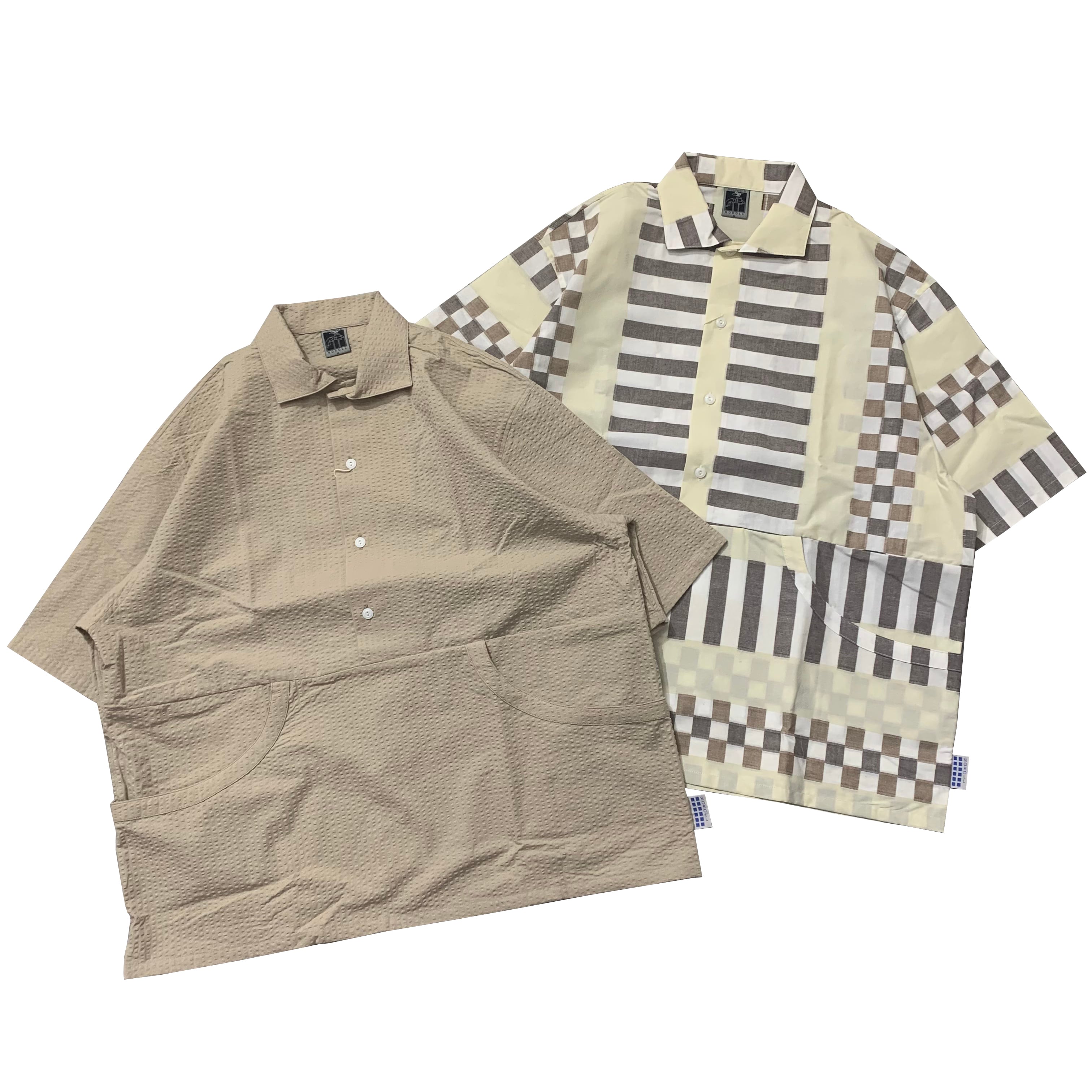 【大特価】NOROLL / THROUGH SOLID SHIRTS 【L】 NOROLL / THROUGH SOLID SHIRTS -BEIGE- | THE NEWAGE CLUB