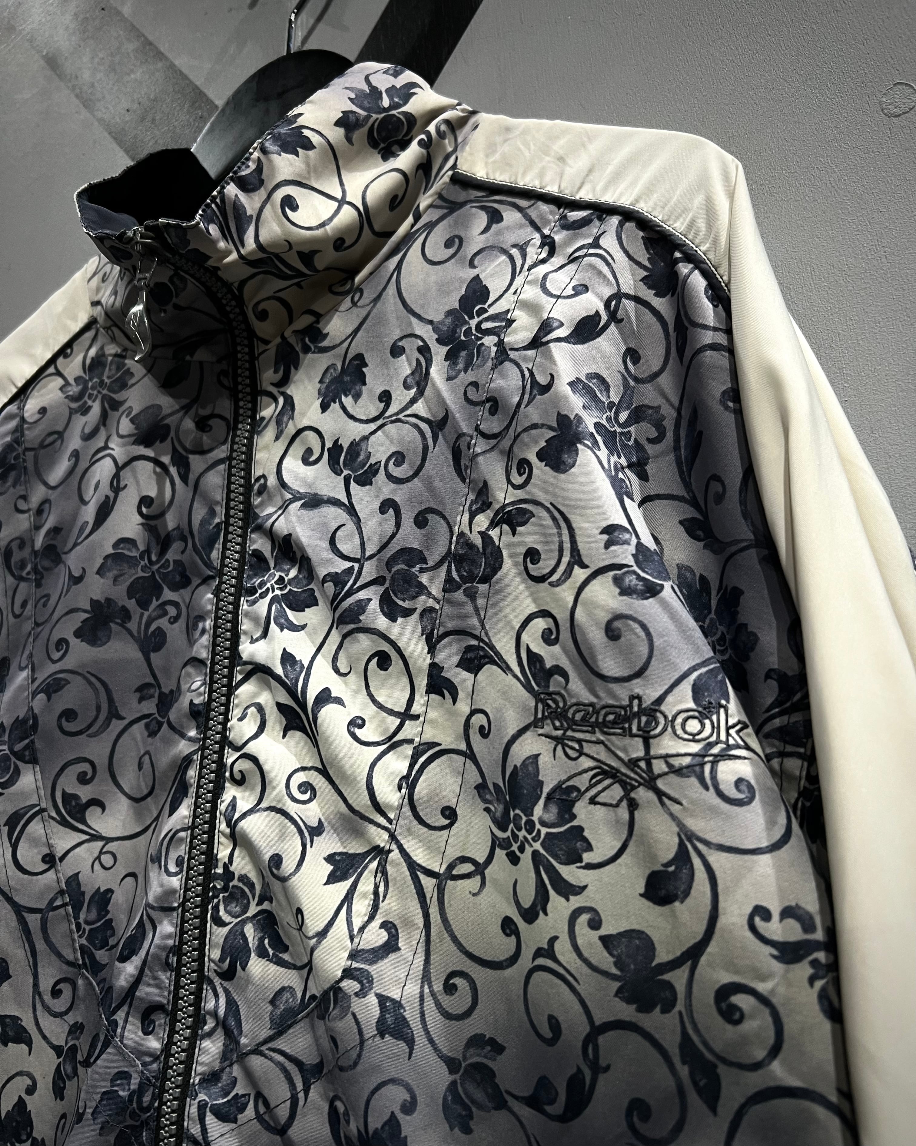 X VINTAGE】90's “Reebok” Botanical Pattern Track Jacket | Caka