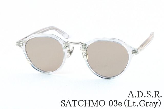 A.D.S.R. クリア サングラス SATCHMO 03e 47サイズ クラウンパント サッチモ コンビネーション ADSR エーディーエスアール 正規品