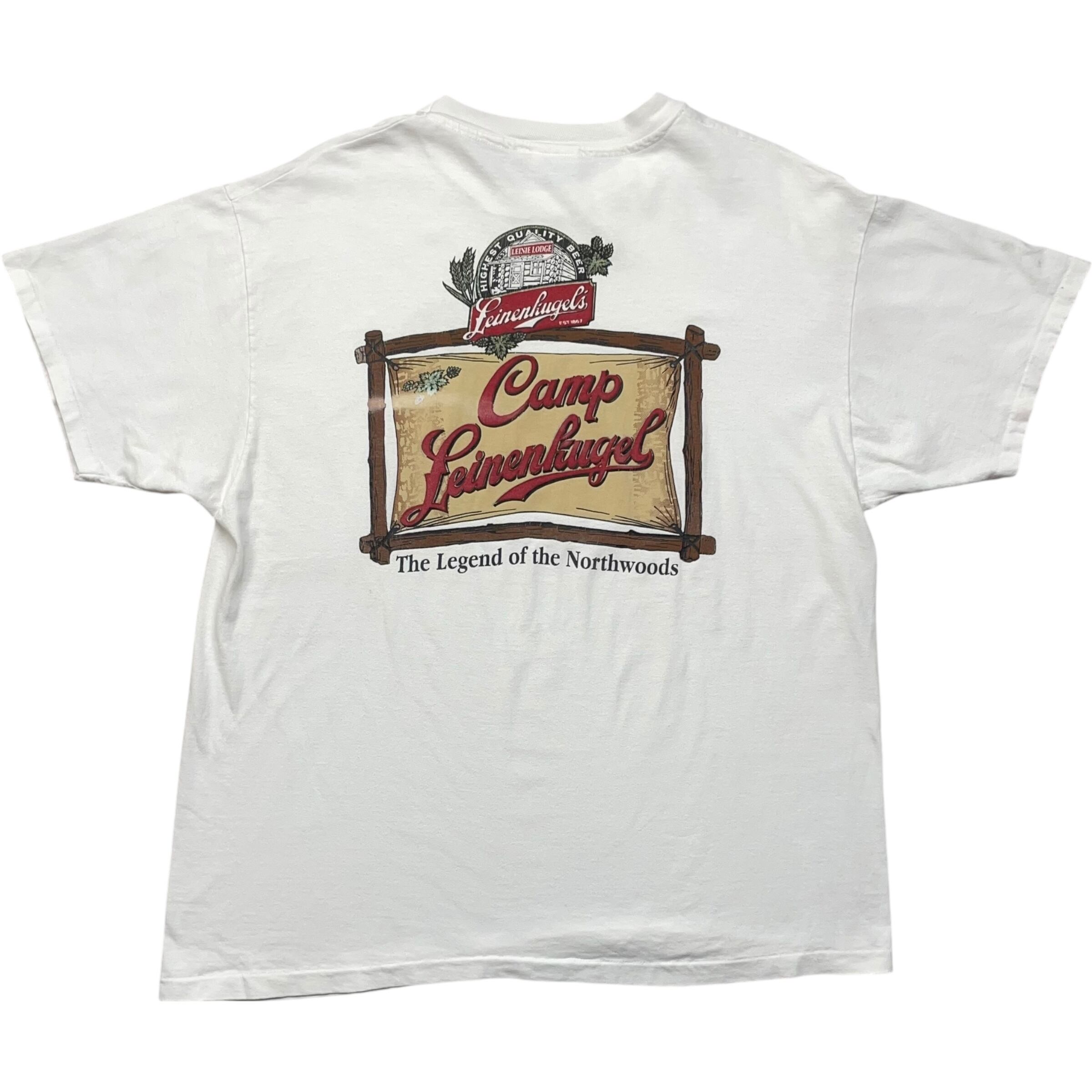 《XL》 Hanes ヘインズ Tシャツ ビールブランド プリント ホワイト USA製 no.8608