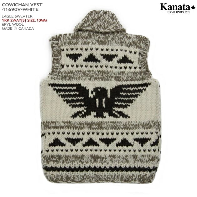 Kanata カウチンセーター（カウチンベスト）｜カナタ社・カナダ製