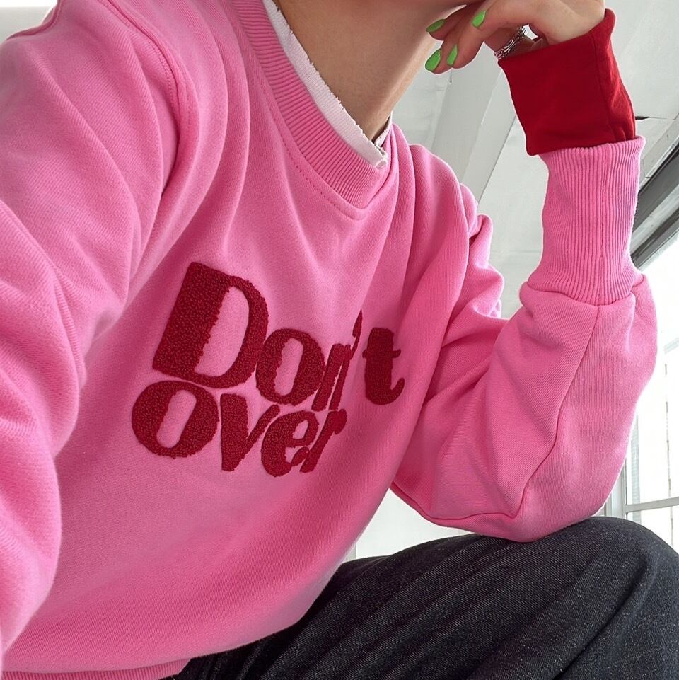 ショート丈スウェットプルオーバー_LN01462