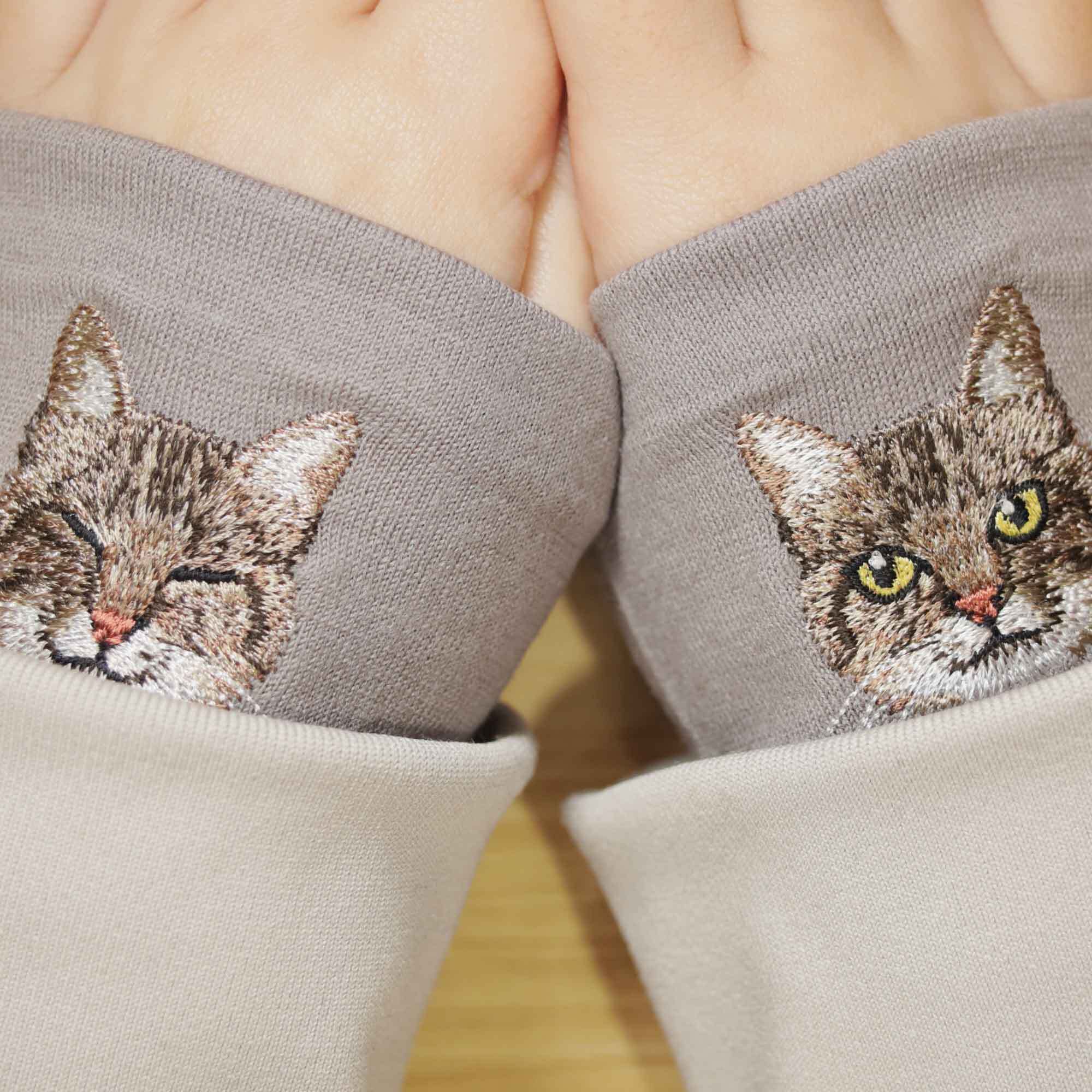 猫リストマフラー】キジトラ／東かがわの手袋職人がつくった | 佩