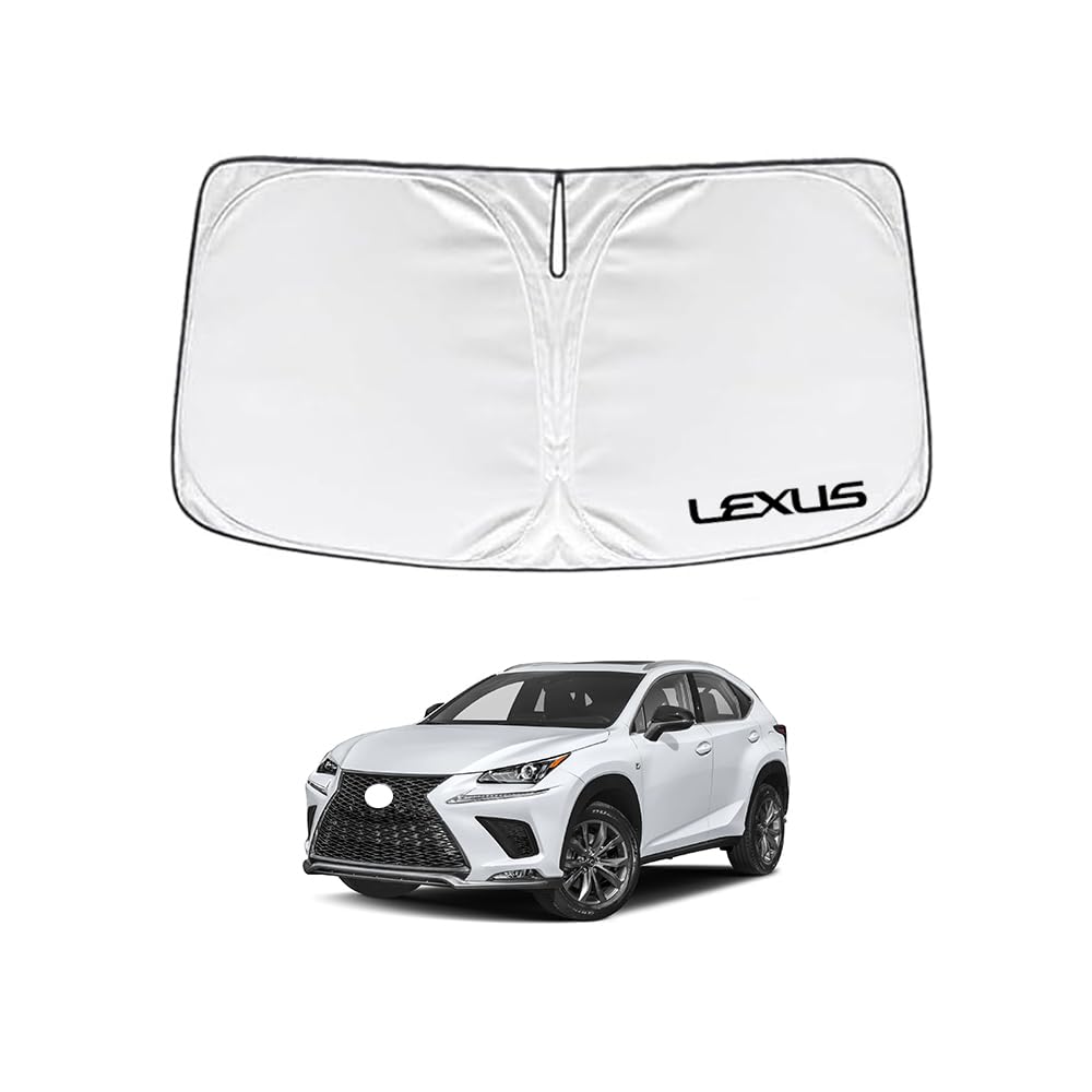 【努力特価】レクサス NX 10系 2014年7月-2021年7月 車種専用設計 サンシェード 車 フロント さんしぇーど 暑さ対策 日除け 遮熱 遮光 uvカット 紫外線遮蔽 折り畳み式 収納ポーチ付き 取付簡単 保護パーツ