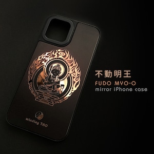 不動明王 ミラーiPhoneケース〈仏像スマホケース〉