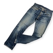 DENIME ドゥニーム 赤耳 セルビッチ デニムパンツ ジーンズ サイズ 約W80 /インディゴ系 ヒゲ ハチノス 色落ち メンズ