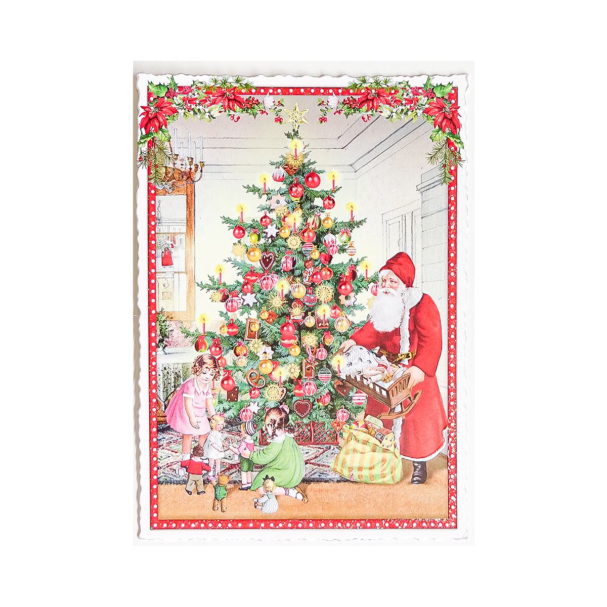 ヴィンテージ風 ポストカード クリスマス ツリー ドイツ PK1045