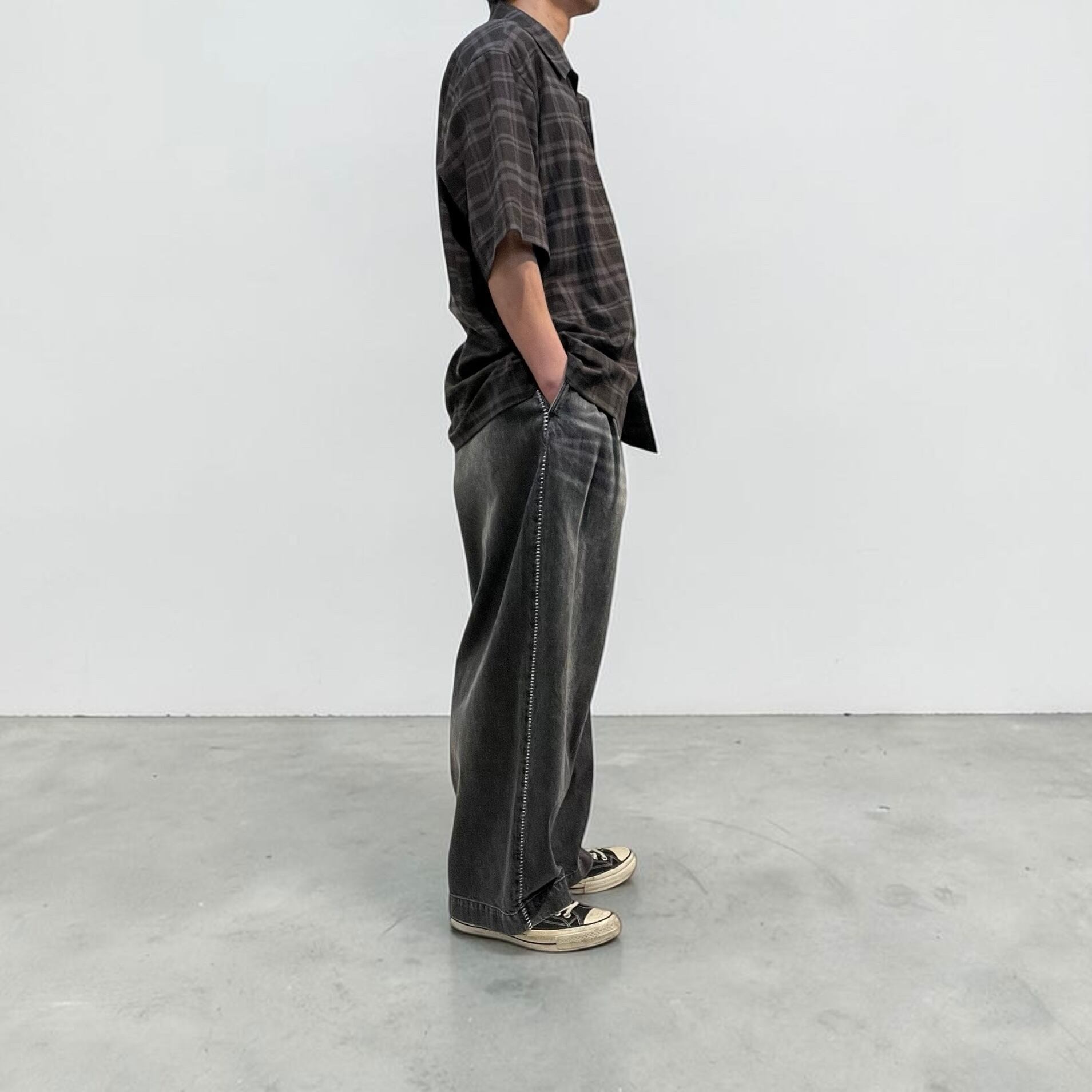 VOAAOV【ヴォアーブ】SHORT SLEEVE SHEER SHIRT | store a