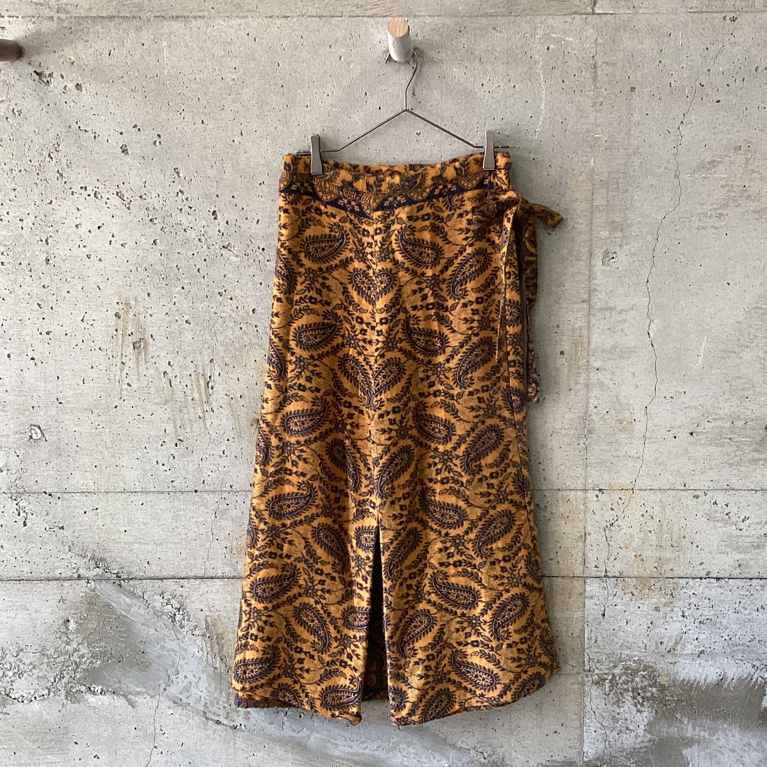 Wrap skirt style pants