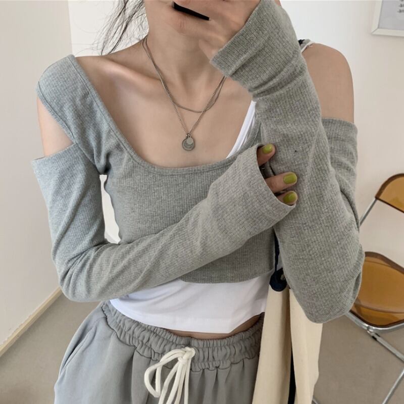 ブラウス スプリングセーター ショートTシャツ ロング 春物 ドラファッションホール54120019588