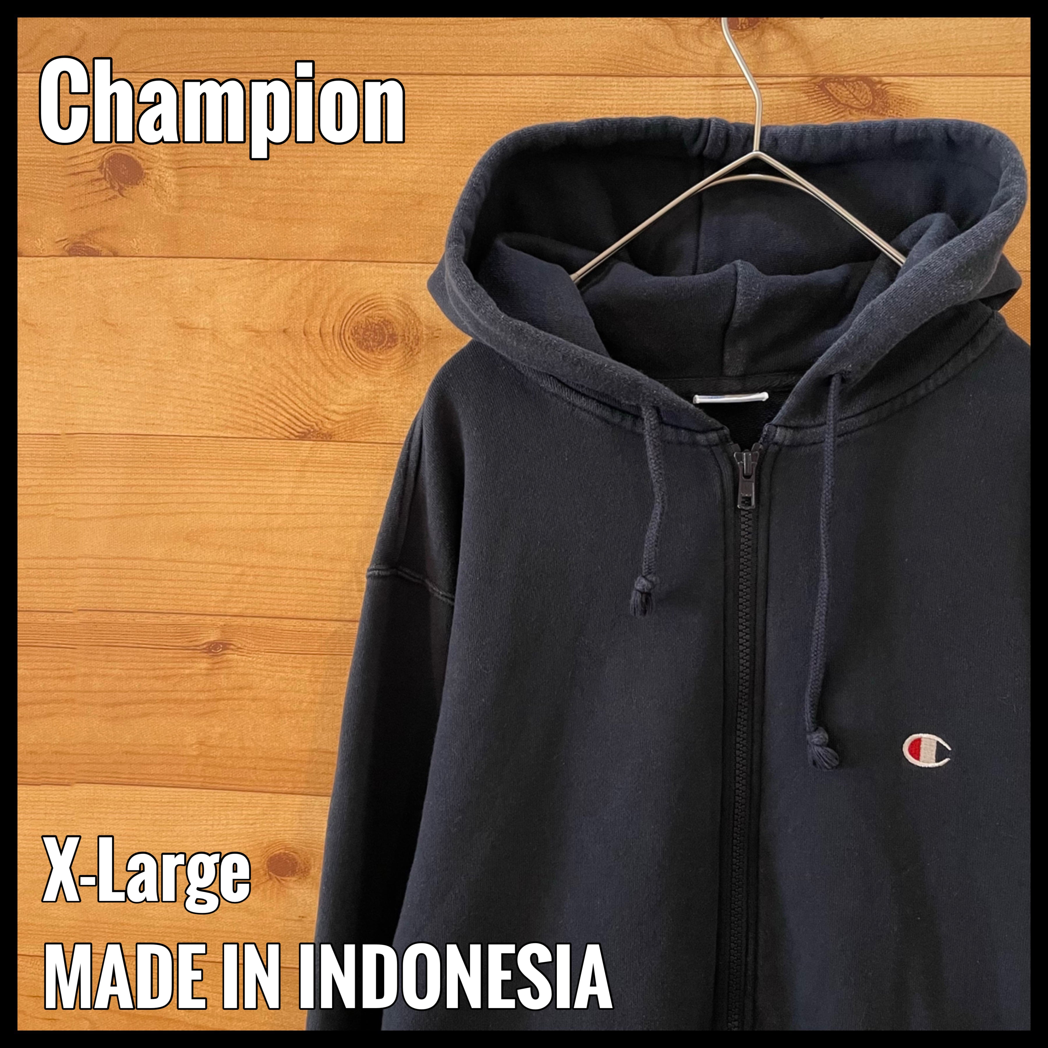 champion チャンピオン　メキシコ製　無地　スウェット　ジップ　パーカー