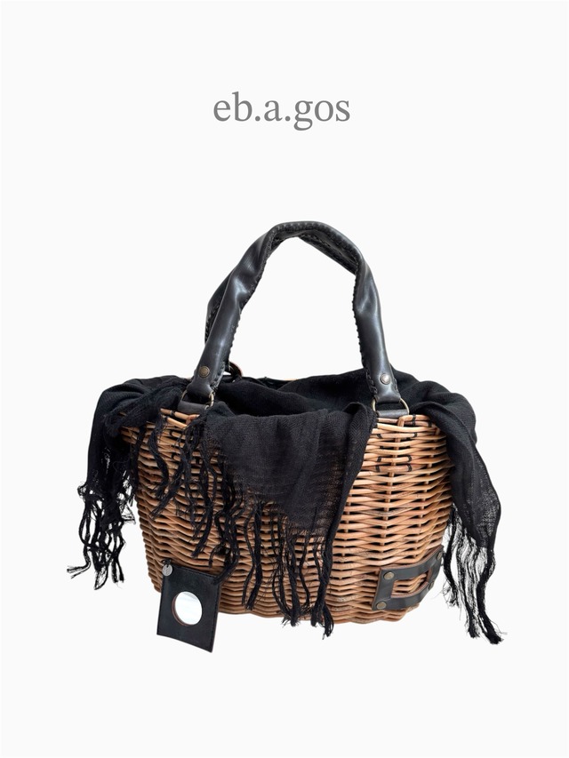 eb.a.gos / エバゴス トートバスケットレザーハンドル