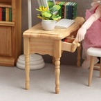 デスク 机 小さい コンパクト 木製 パソコンデスク アンティーク スリム おしゃれ 無垢