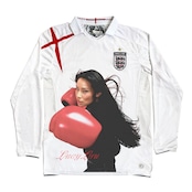 VINTAGE ストリート ボクサープリント サッカーTシャツ T2067