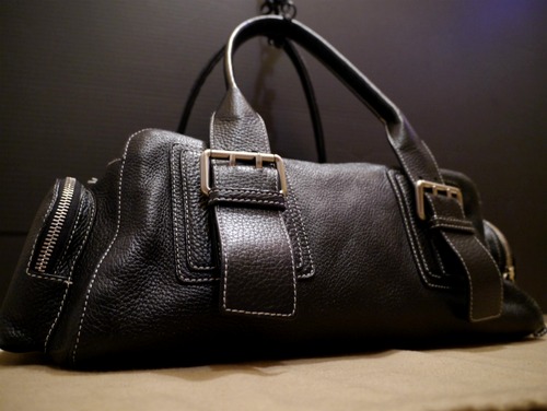美品◆FURLAフルラ レザー ボストン型 ハンドバッグ◆