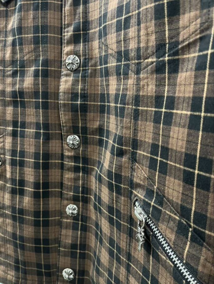 CHROME HEARTS クロムハーツ クロスボール ブラウンチェック