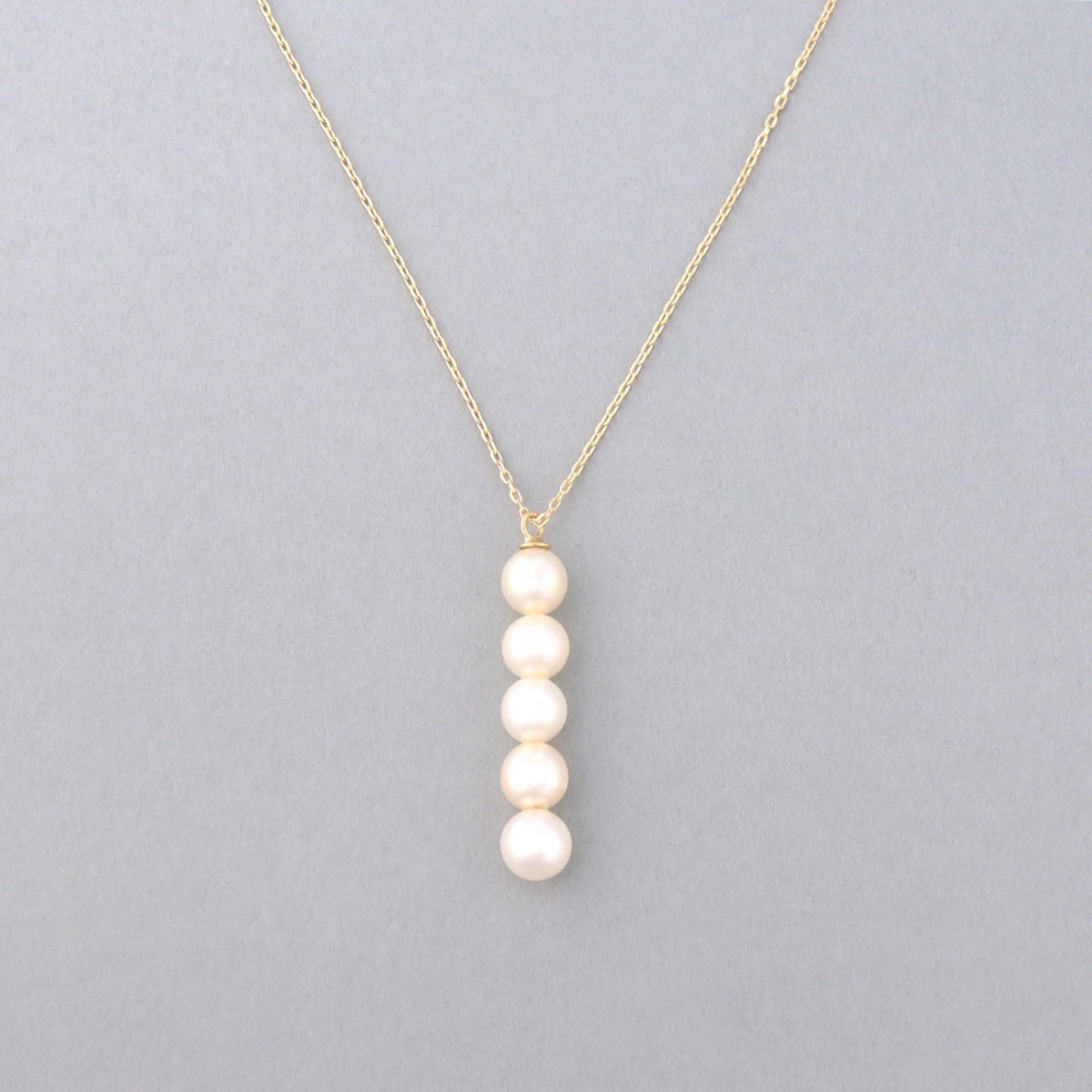 Row quins pearl necklace | anapnoe