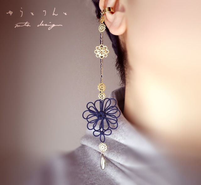 かたっぽイヤーカフ「ゆらとりんと」