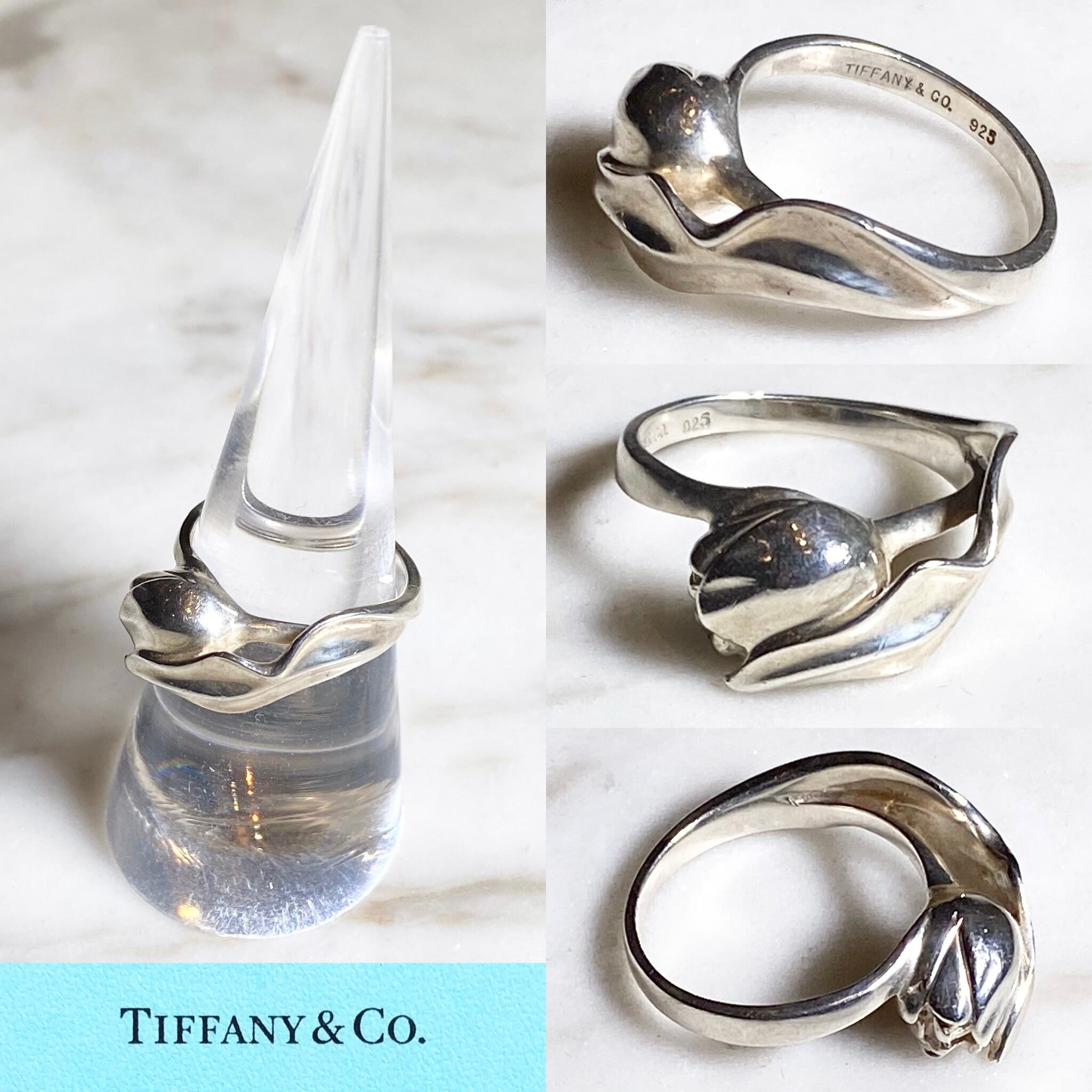 TIFFANY silver ring “tulip” | NOIR ONLINE