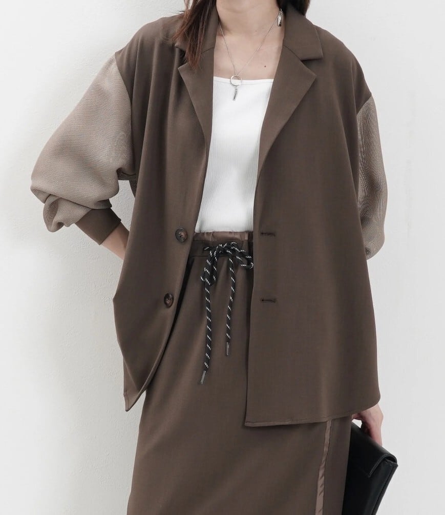 最値下げ　Dignite collier シアー半袖ジャケット 半袖シアージャケット Dignite collier | KURUKURU苦楽園店