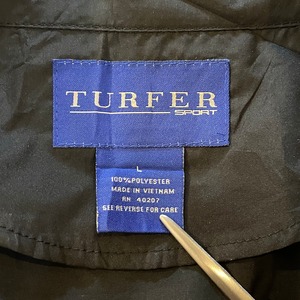 【TURFER SPORT】企業物 ジャケット ワンポイント 企業ロゴ 刺繍ロゴ アメリカ古着