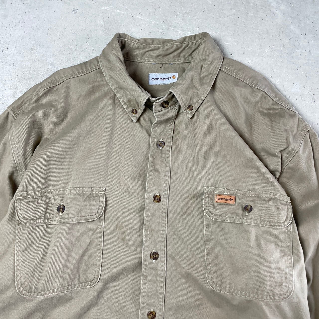 Carhartt カーハート 長袖 コットンツイルシャツ ワークシャツ メンズ