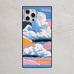 受注生産 iPhoneケース 青空と雲のカラフル風景コラージュ｜風景コラージュ ZINE020D