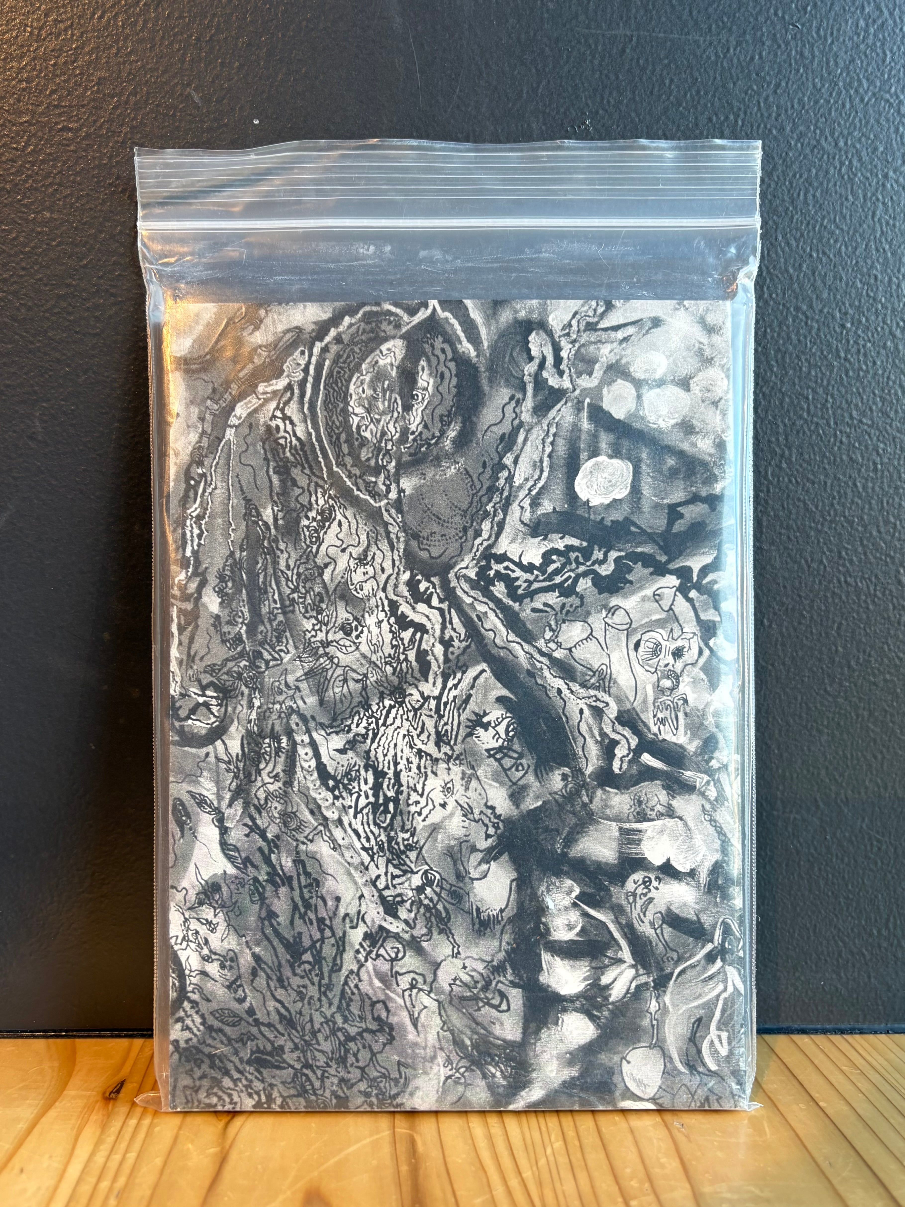 原画・着色ドローイング「2024年、蛭子能収」 B6 | 根本敬小売店ー