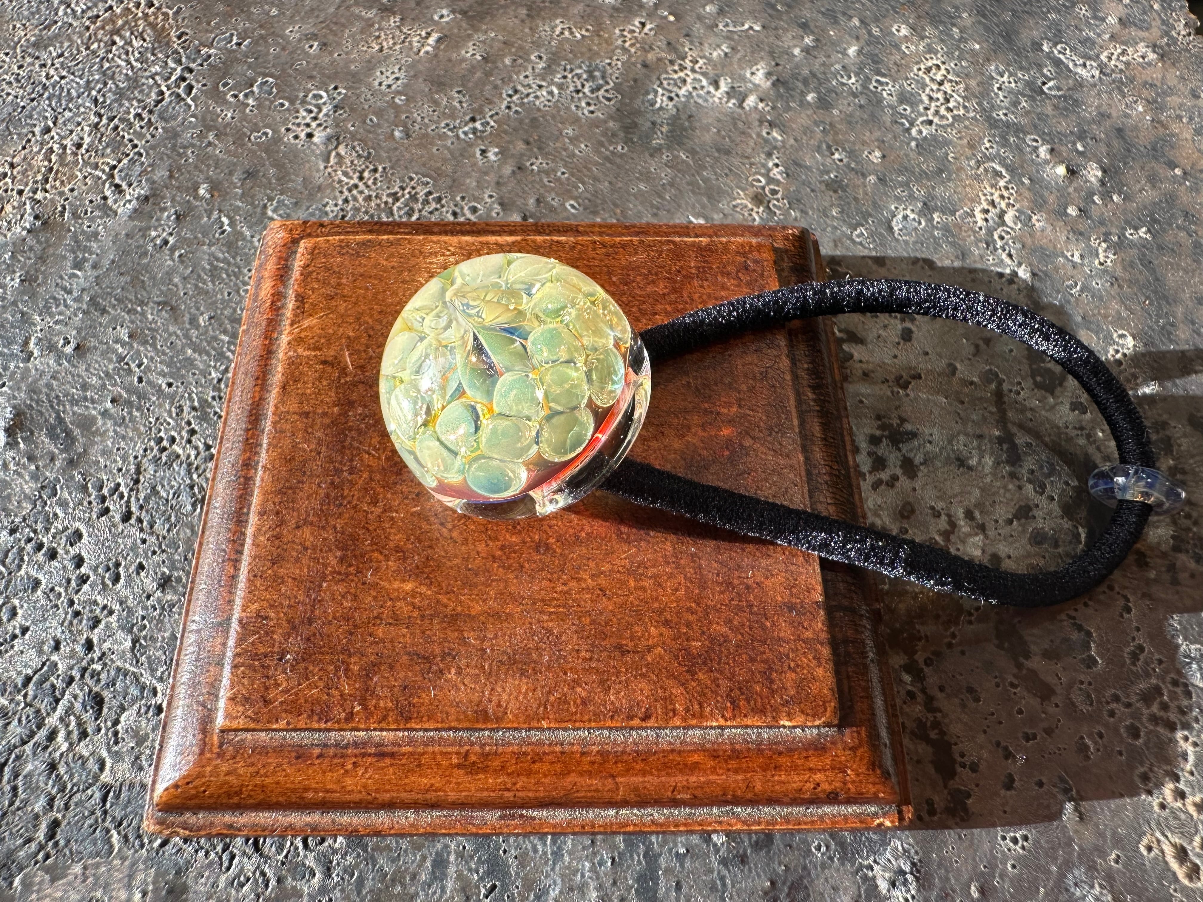 【Milky Flower】ミルク色の花ヘアゴム size S