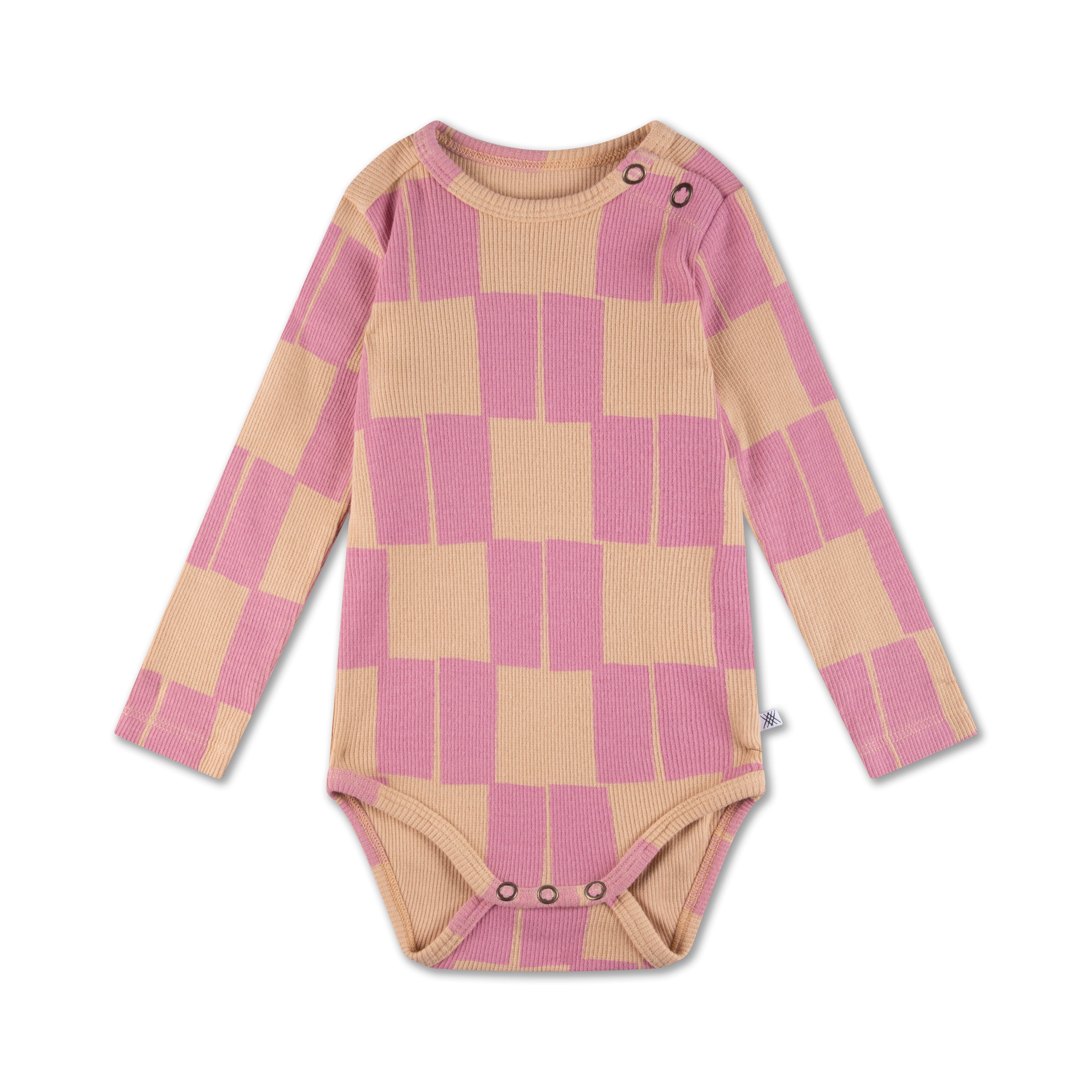 〈 REPOSE AMS 23AW / BABY 〉bodysuit / soft pink tiles | 世界のちいさな洋服のお店　ピーカブーヤ  powered by BASE
