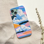 受注生産 iPhoneケース 青空と雲のカラフル風景コラージュ｜風景コラージュ ZINE020D