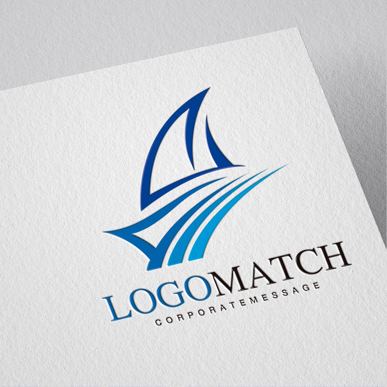 力強い航海のロゴ