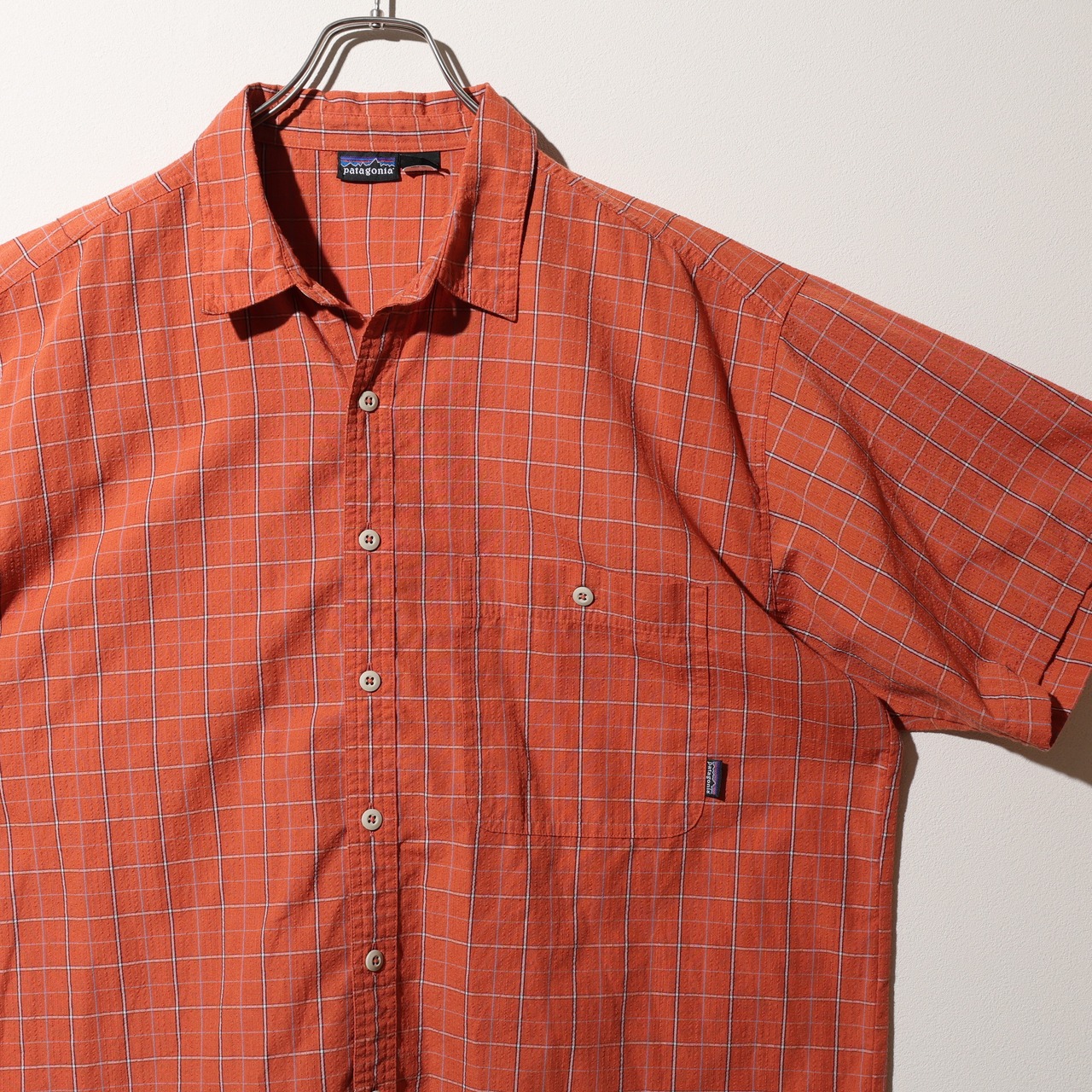 極美品 XL 03年 Puckerware Shirt Patagonia パッカーウェアシャツ パタゴニア  シアサッカー