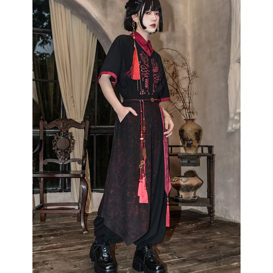 中華ゴシック パンツ 大人ゴシック 別デザイン2｜WithU | ゴスロリ通販