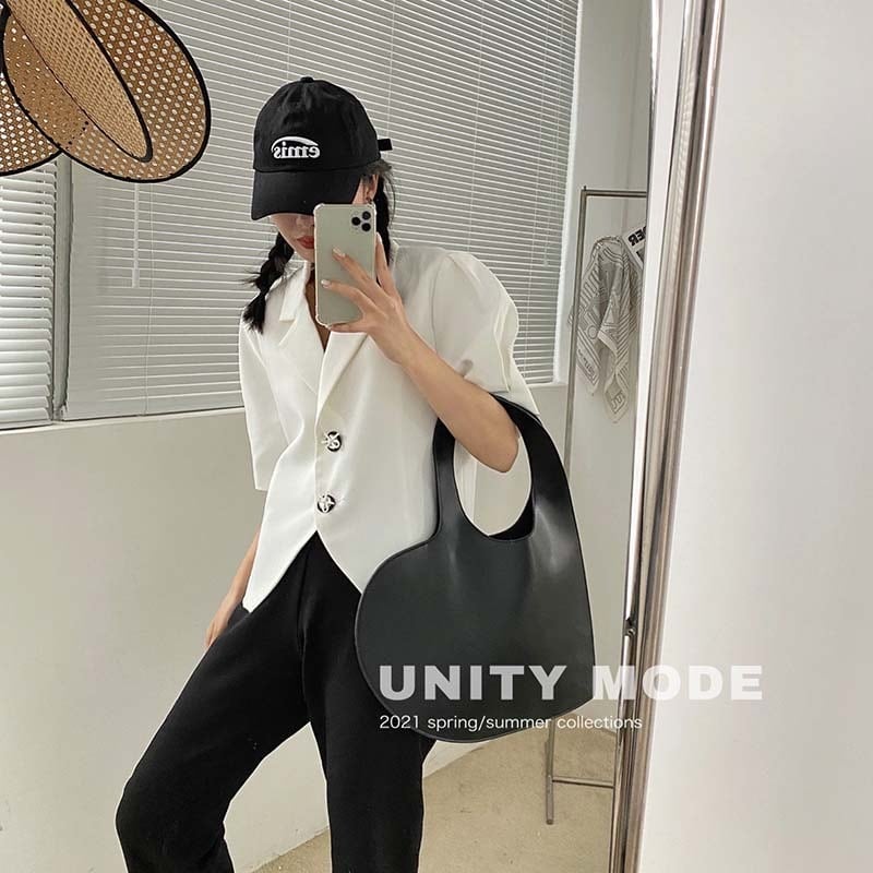 ジャケット サマーカジュアルスリムブラック 夏物 ビッグFスモールZ韓国40068534443