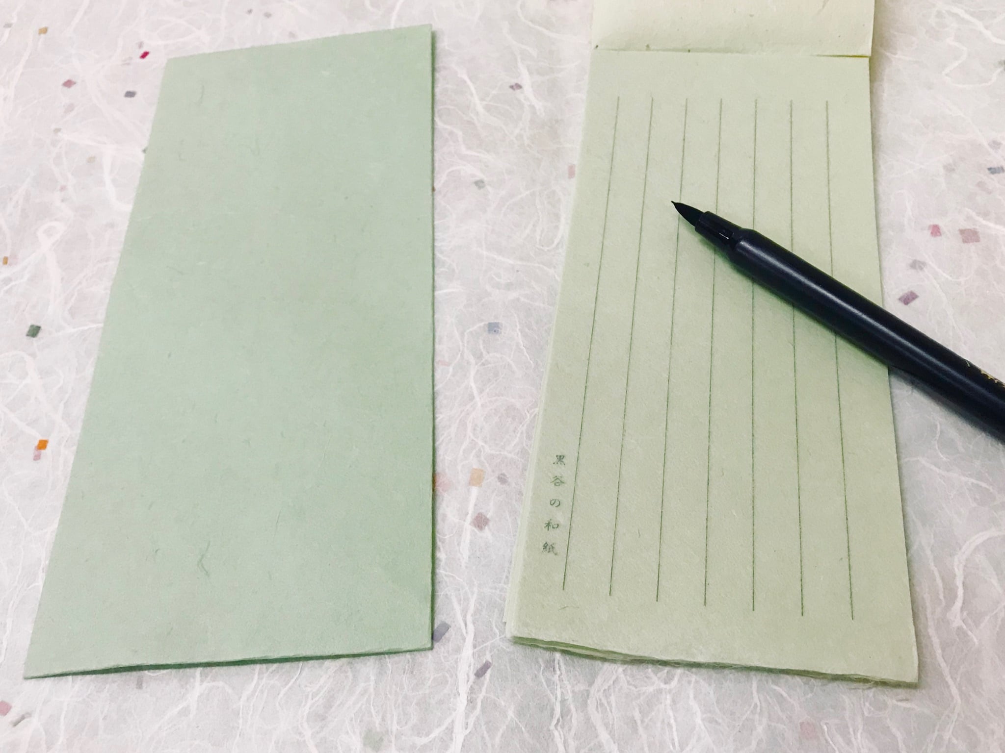 京都黒谷和紙 一筆箋 洋封筒セット（ピンク） | 黒谷和紙（公式通販