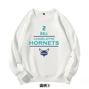 【トップス】HORNETS バスケットボールのプルオーバー 2111202058J