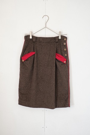 1980s euro wool skirt