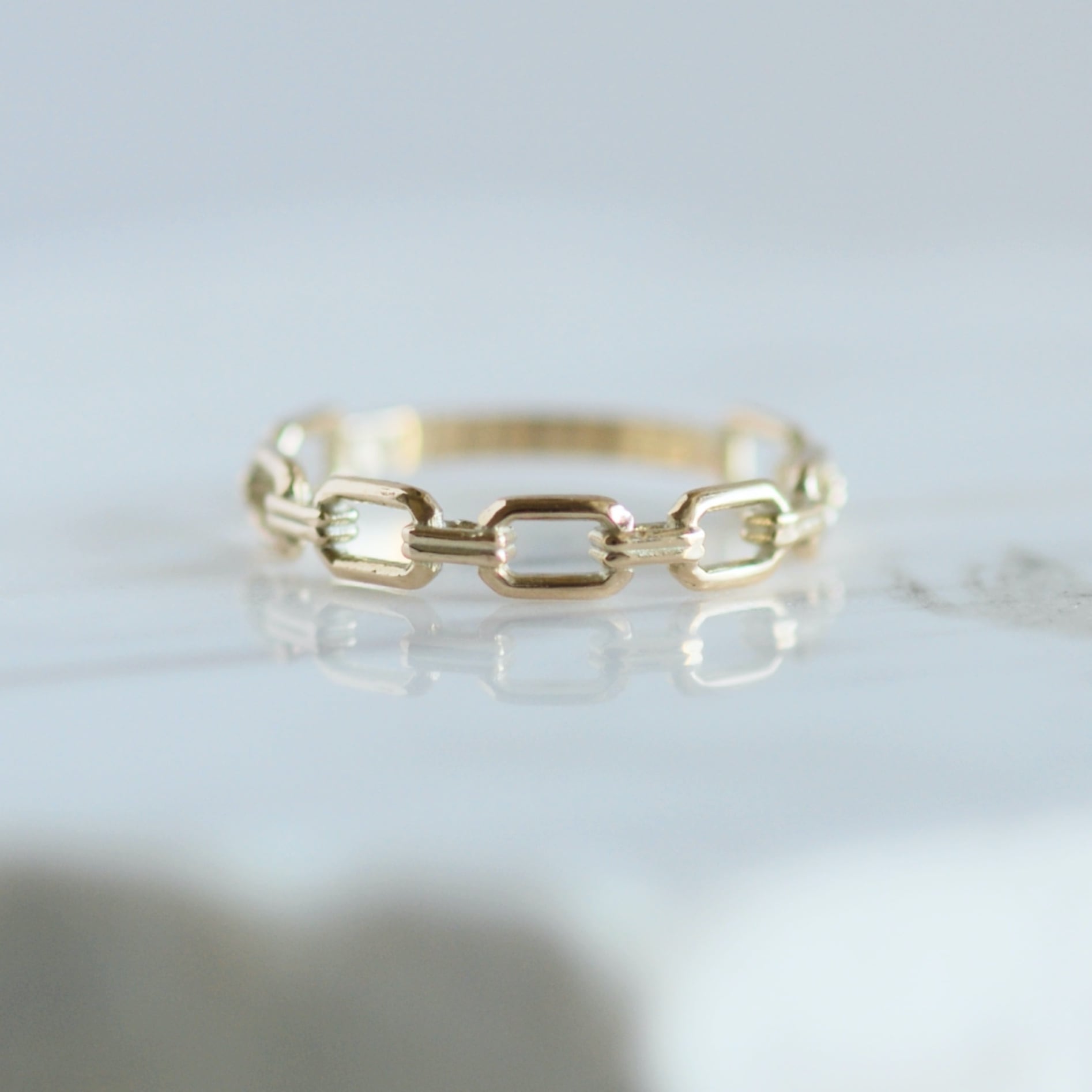 チェーンモチーフ リング / K10YG【受注製作】 | DoubleMoon jewelry