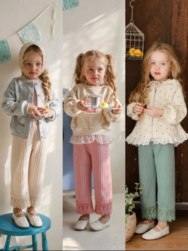 予約：Dana knit pants〔puella FLO〕